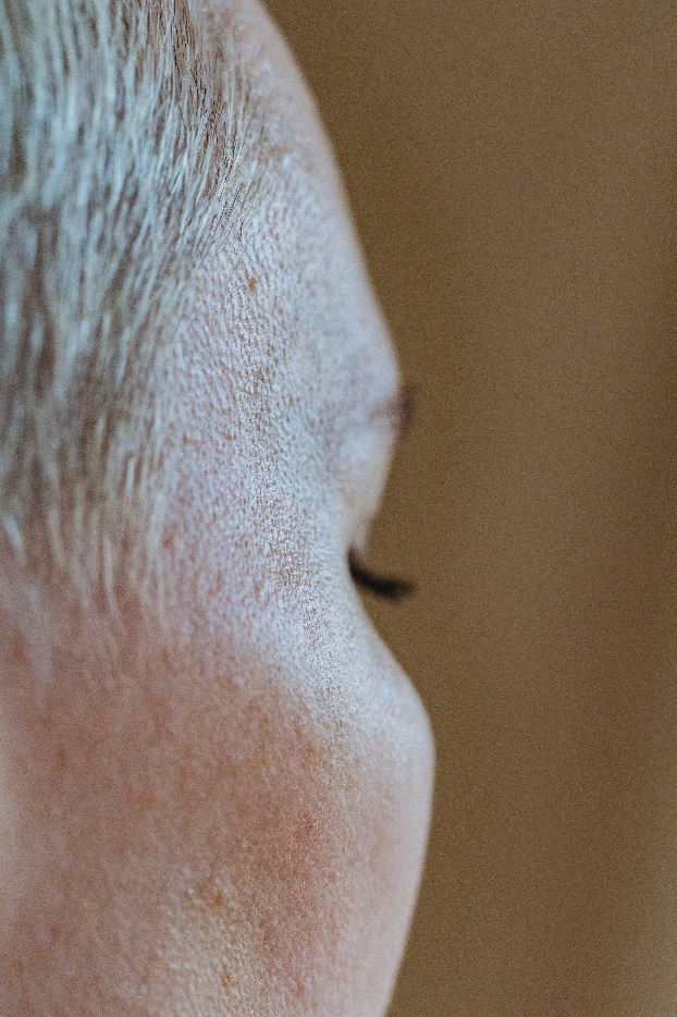 Woman with short hair